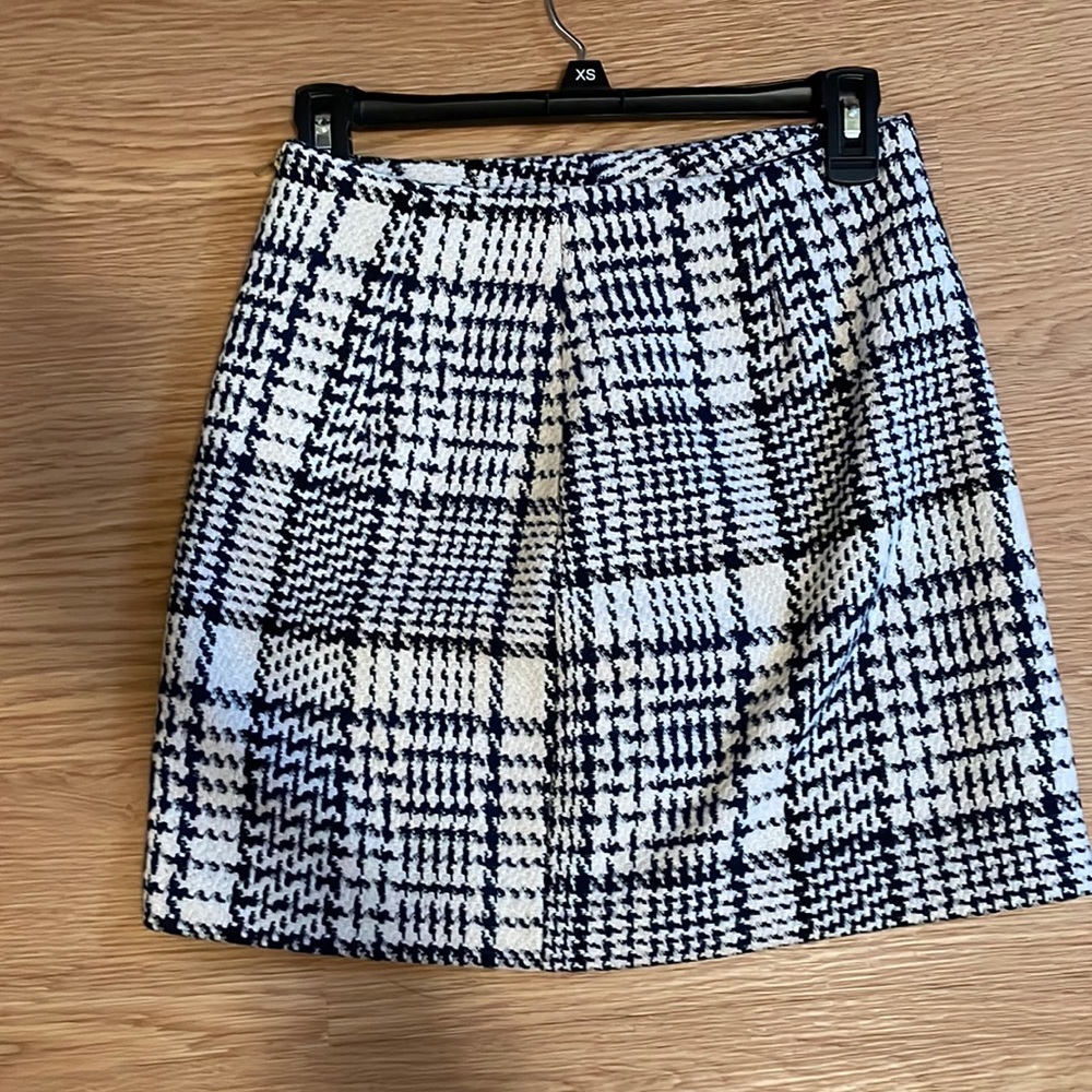 Mini plaid skirt
